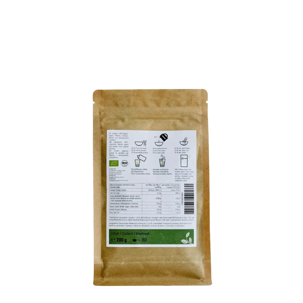 Simply Chai Bio & Vegan 100% Matcha Barista Edition Kagoshima ~ 200g Beutel