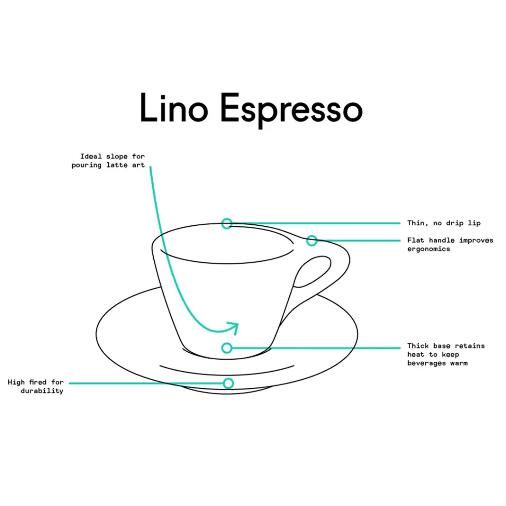 notNeutral Lino eszpresszó csésze és csészealj, fehér