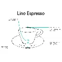 notNeutral Lino eszpresszó csésze és csészealj, fehér