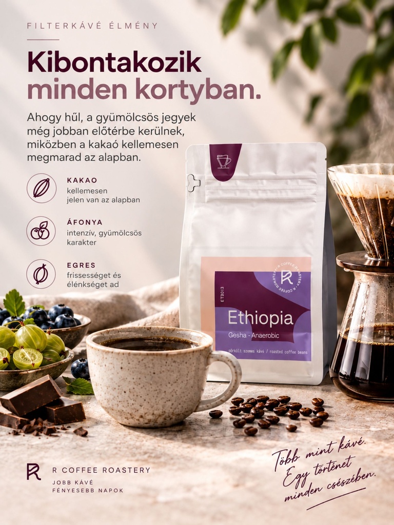 ETHIOPIA Geisha specialty szemes kávé 