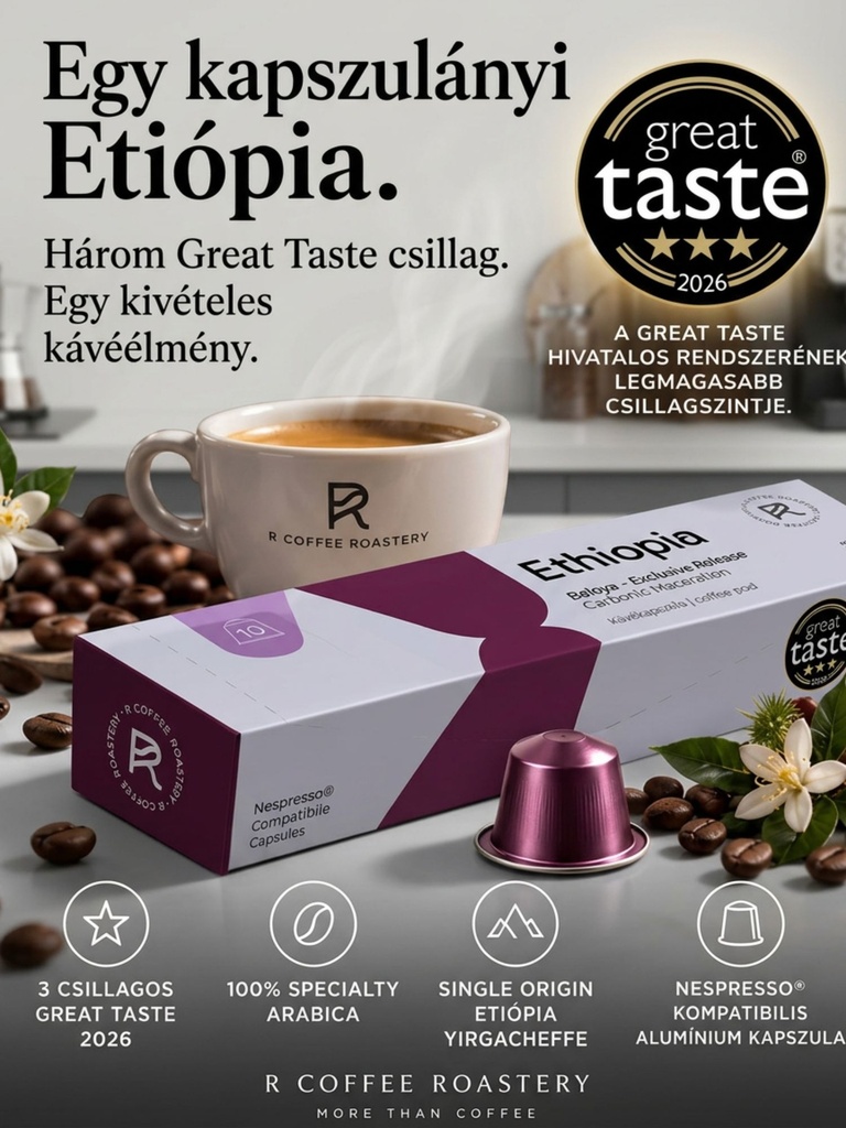 Etióp Beloya Carbonic Maceration Nespresso kompatibilis kapszula