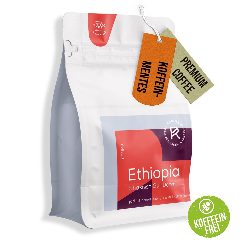 ETIOPIA Shakisso Guji CO2 Washed koffeinmentes specialty szemes kávé