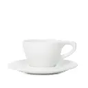 Lino Single Cappuccino Cup & Saucer, White