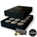 Capsule compatibile Nespresso din Etiopia Guji Uraga într-o cutie decorativă