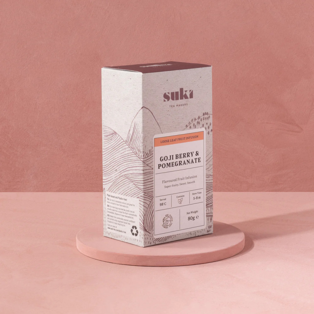 Suki prémium goji bogyó és gránátalma gyümölcstea 80g